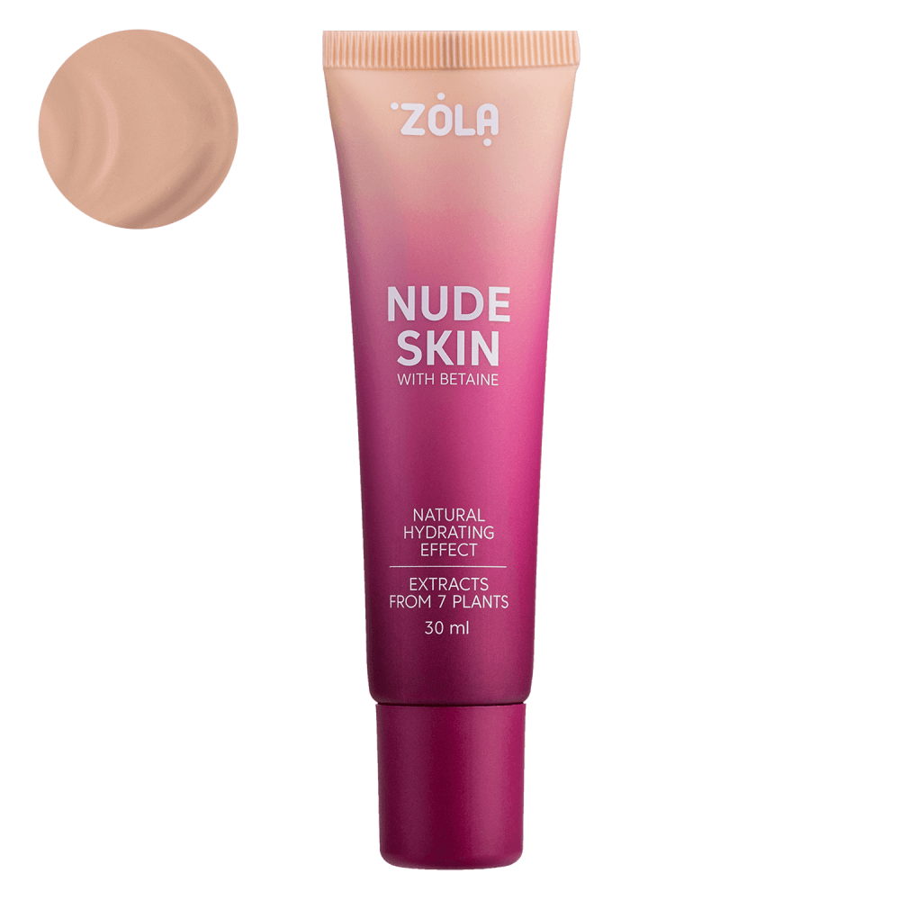 ZOLA Nude Skin Foundation 02 Medium – Lightweight Foundation for Medium Skin