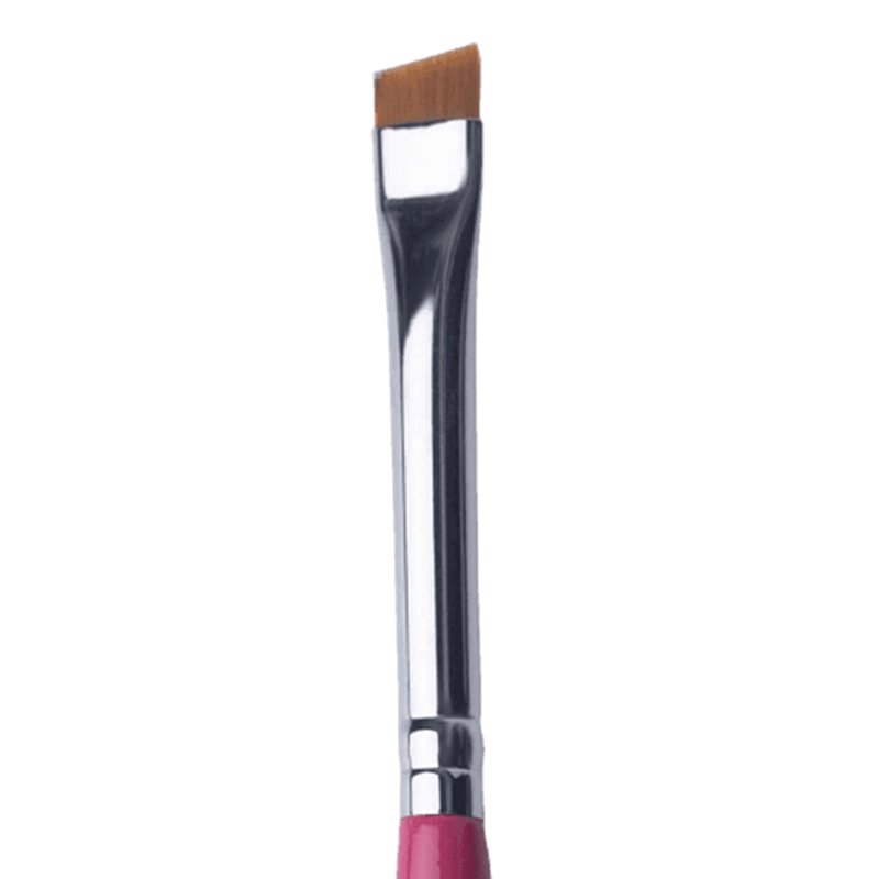 ZOLA Narrow Beveled Brow Brush 01br Raspberry