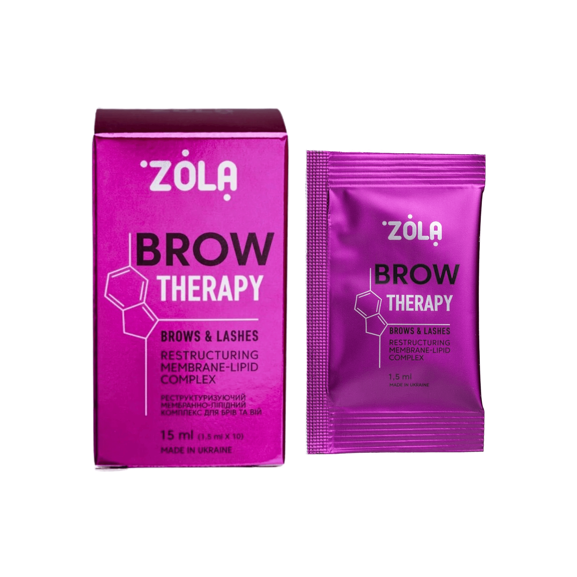 ZOLA Brow Therapy Set – 10 x 1.5ml Brow Repair After Lamination