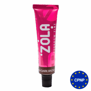 ZOLA Eyebrow Tint with Collagen – 15 ml, Shade 04 Dark Brown